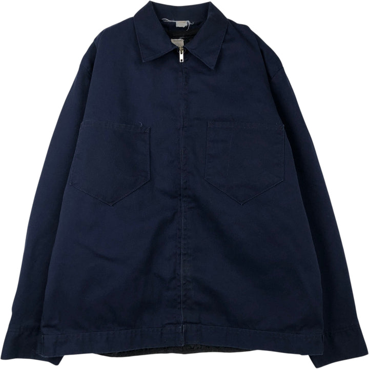 Vintage padded work jacket, made in the USA, size L, men's Nylon navy blue type Vintage Second Hand