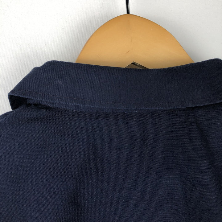 Vintage padded work jacket, made in the USA, size L, men's Nylon navy blue type Vintage Second Hand