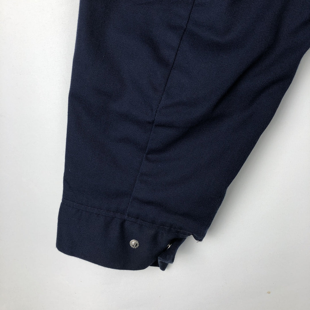 Vintage padded work jacket, made in the USA, size L, men's Nylon navy blue type Vintage Second Hand