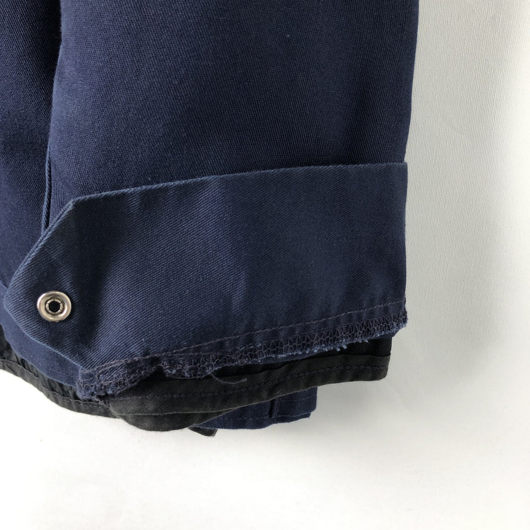 Vintage padded work jacket, made in the USA, size L, men's Nylon navy blue type Vintage Second Hand
