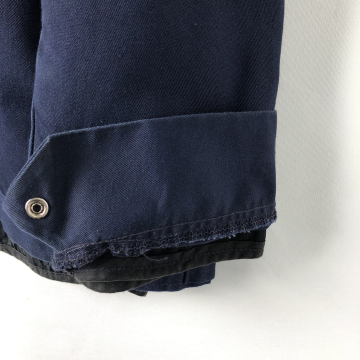 Vintage padded work jacket, made in the USA, size L, men's Nylon navy blue type Vintage Second Hand