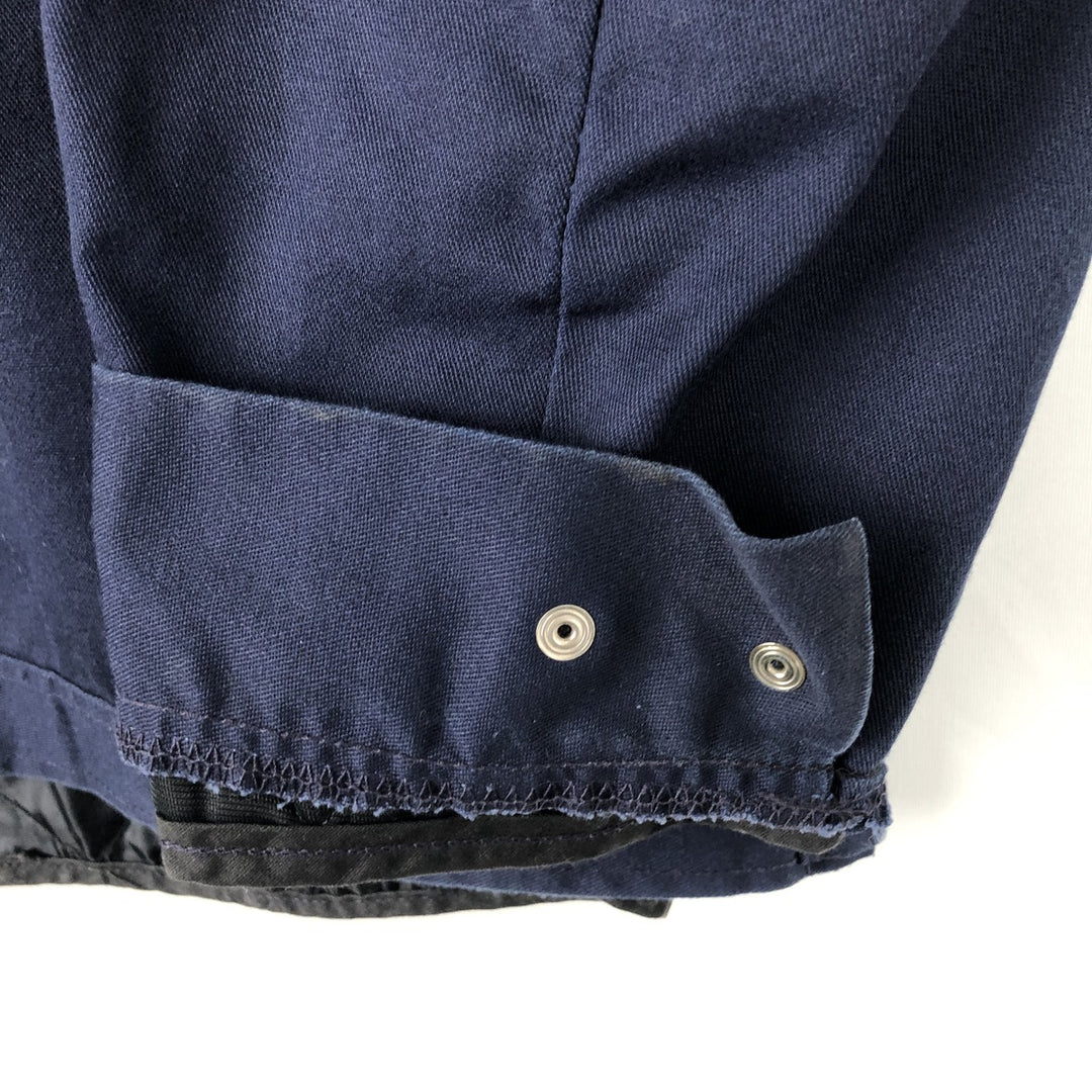 Vintage padded work jacket, made in the USA, size L, men's Nylon navy blue type Vintage Second Hand