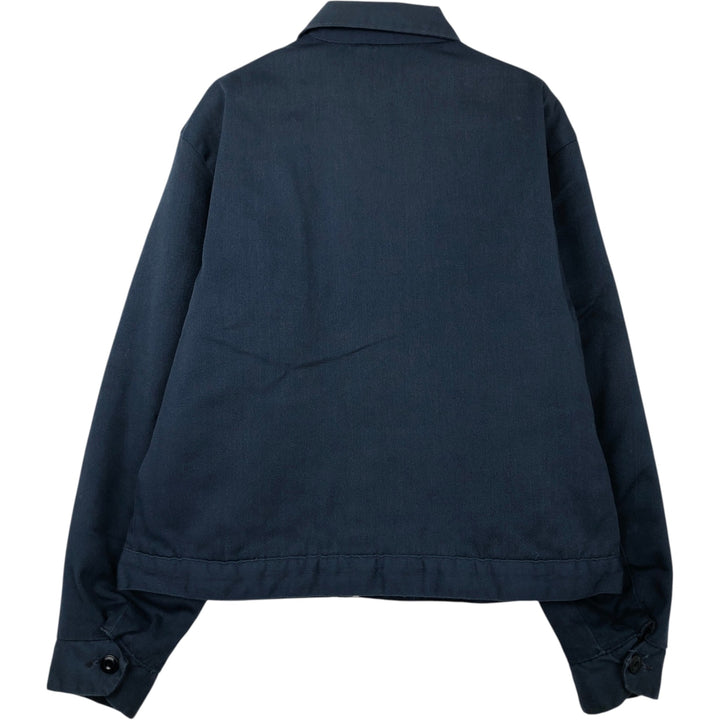 Vintage 1970'S padded work jacket, size L, men's unclear navy blue type Vintage Second Hand