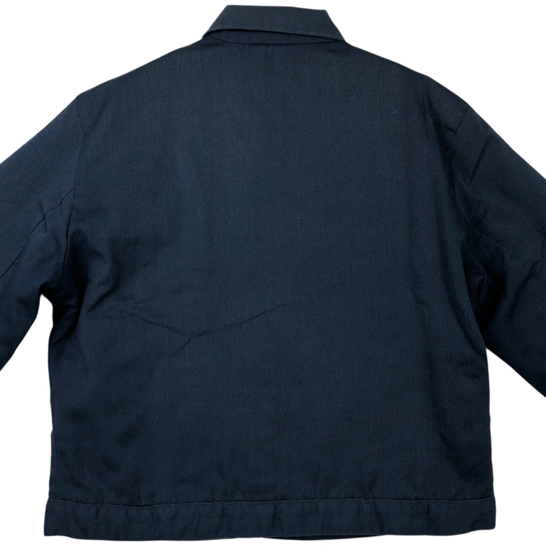 Vintage 1970'S padded work jacket, size L, men's unclear navy blue type Vintage Second Hand