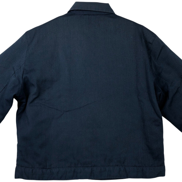 Vintage 1970'S padded work jacket, size L, men's unclear navy blue type Vintage Second Hand
