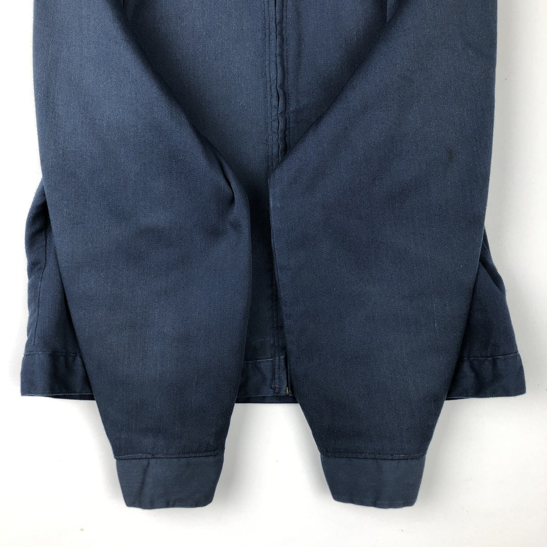 Vintage 1970'S padded work jacket, size L, men's unclear navy blue type Vintage Second Hand