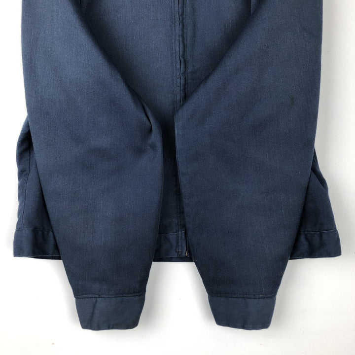 Vintage 1970'S padded work jacket, size L, men's unclear navy blue type Vintage Second Hand