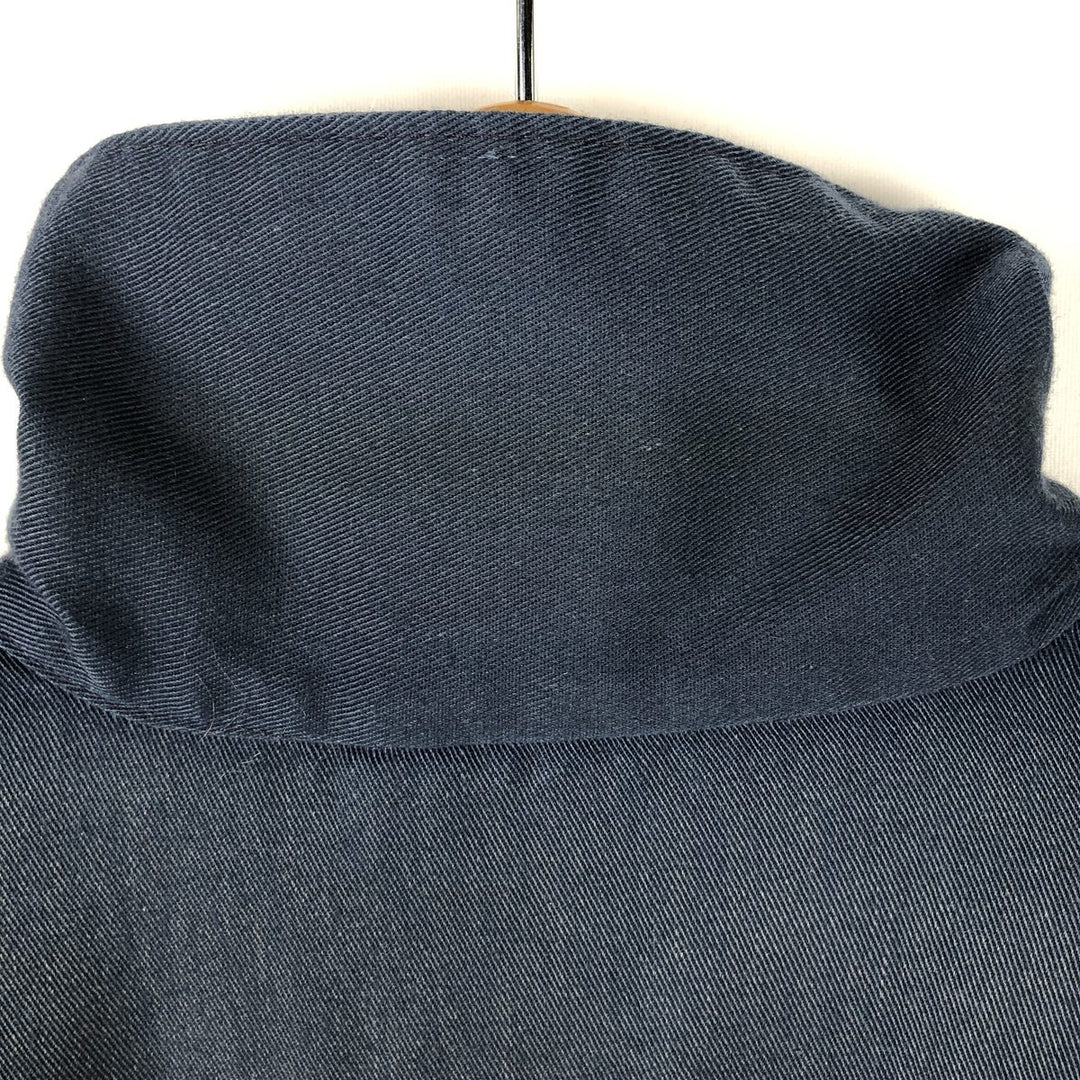 Vintage 1970'S padded work jacket, size L, men's unclear navy blue type Vintage Second Hand