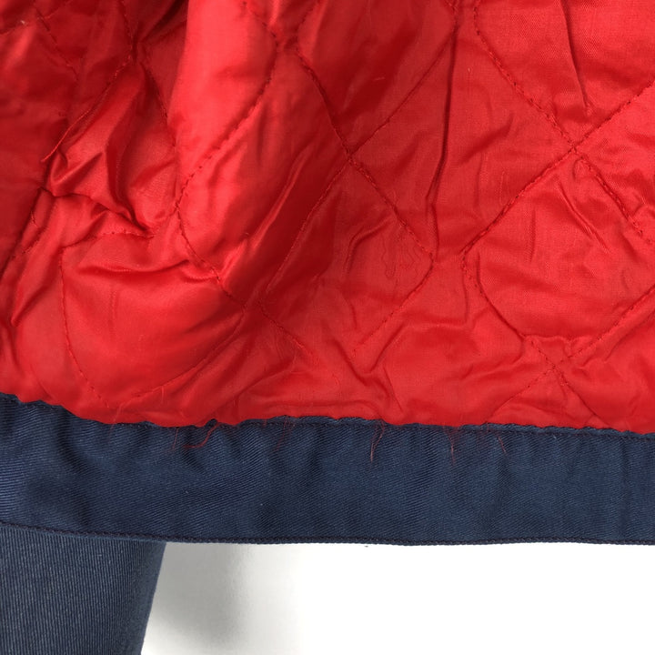 Vintage 1970'S padded work jacket, size L, men's unclear navy blue type Vintage Second Hand