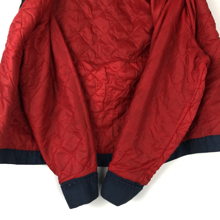 Vintage 1970'S padded work jacket, size L, men's unclear navy blue type Vintage Second Hand