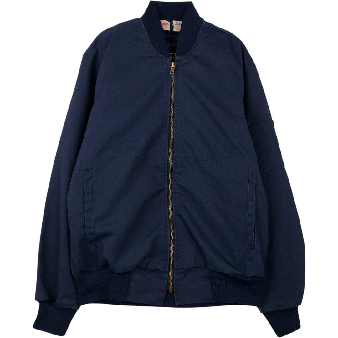 Vintage 70s-80'S UNITOG padded work jacket, made in the USA, size S, men's polyester navy blue type Vintage Second Hand
