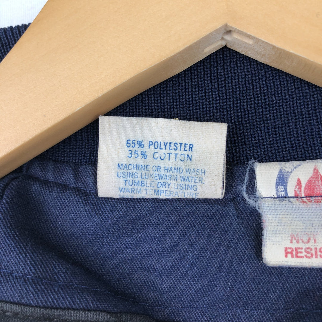 Vintage 70s-80'S UNITOG padded work jacket, made in the USA, size S, men's polyester navy blue type Vintage Second Hand