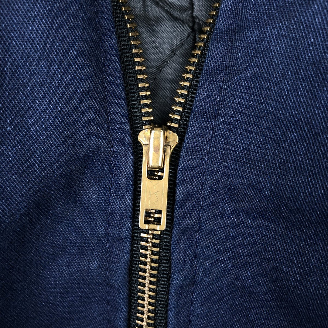 Vintage 70s-80'S UNITOG padded work jacket, made in the USA, size S, men's polyester navy blue type Vintage Second Hand