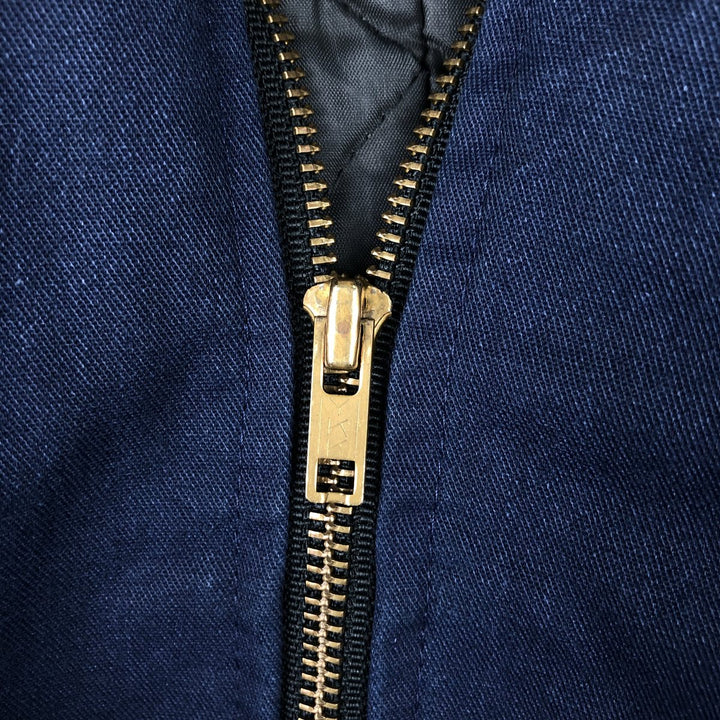 Vintage 70s-80'S UNITOG padded work jacket, made in the USA, size S, men's polyester navy blue type Vintage Second Hand