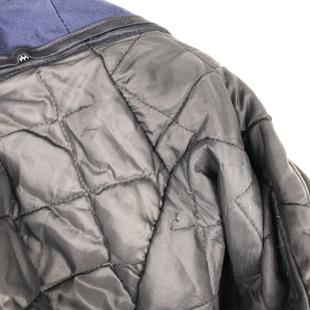 Vintage 70s-80'S UNITOG padded work jacket, made in the USA, size S, men's polyester navy blue type Vintage Second Hand