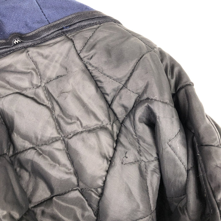 Vintage 70s-80'S UNITOG padded work jacket, made in the USA, size S, men's polyester navy blue type Vintage Second Hand