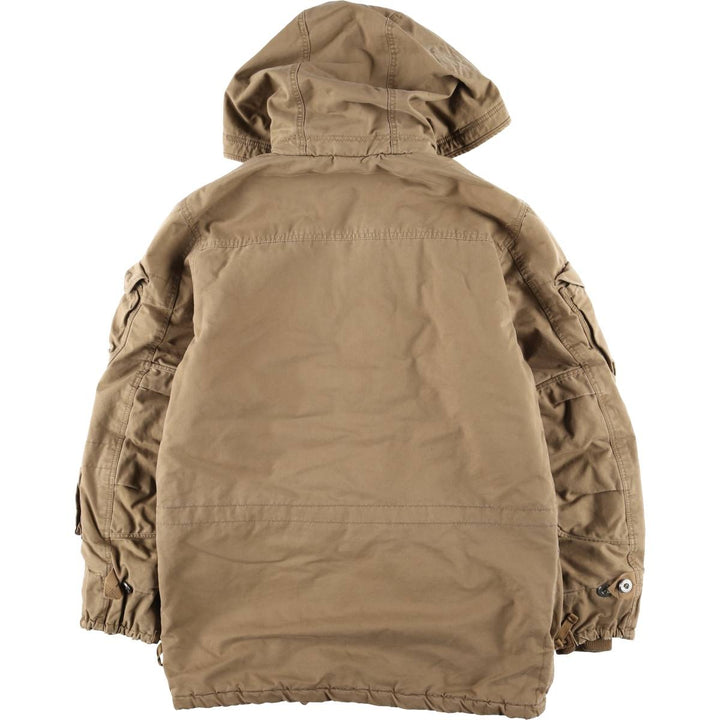 2000'S GAP padded hooded military jacket, men's size M unclear brown type Vintage Second Hand