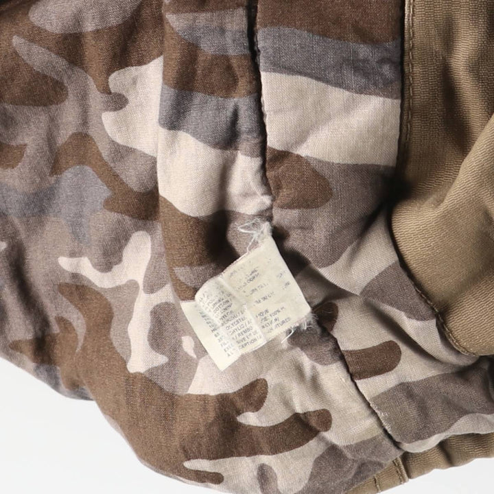2000'S GAP padded hooded military jacket, men's size M unclear brown type Vintage Second Hand