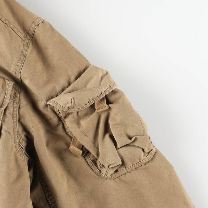 2000'S GAP padded hooded military jacket, men's size M unclear brown type Vintage Second Hand
