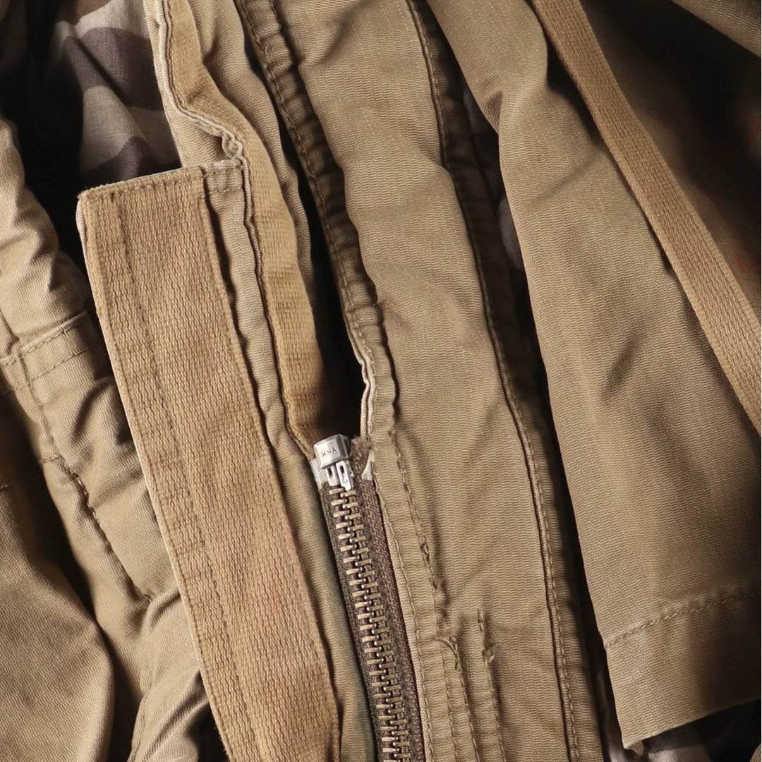 2000'S GAP padded hooded military jacket, men's size M unclear brown type Vintage Second Hand