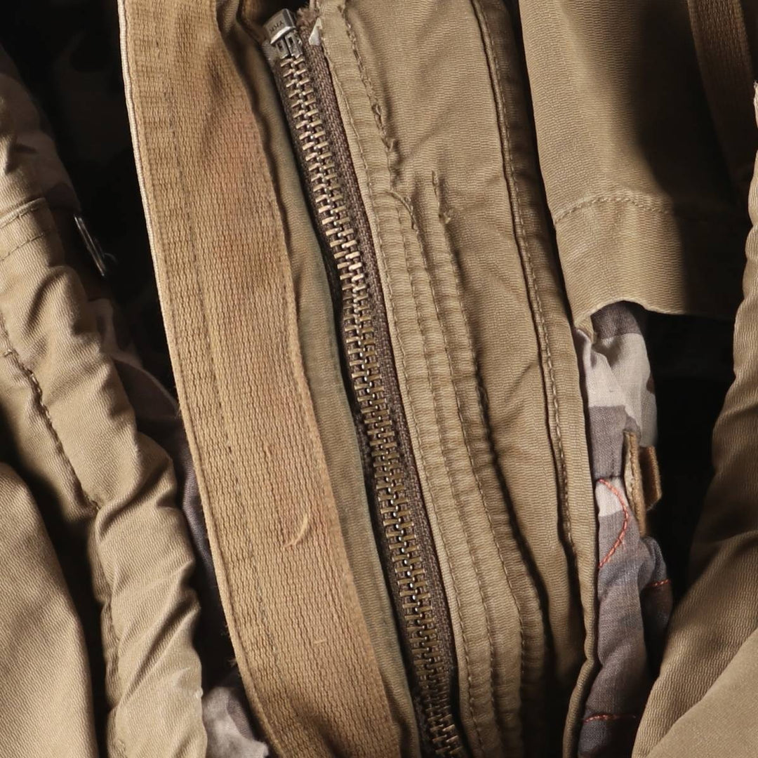 2000'S GAP padded hooded military jacket, men's size M unclear brown type Vintage Second Hand