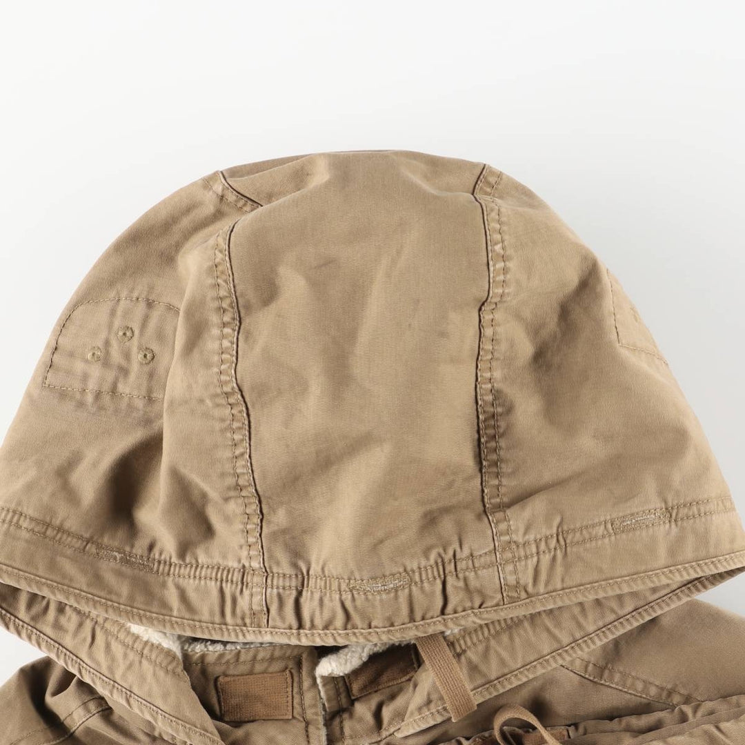 2000'S GAP padded hooded military jacket, men's size M unclear brown type Vintage Second Hand