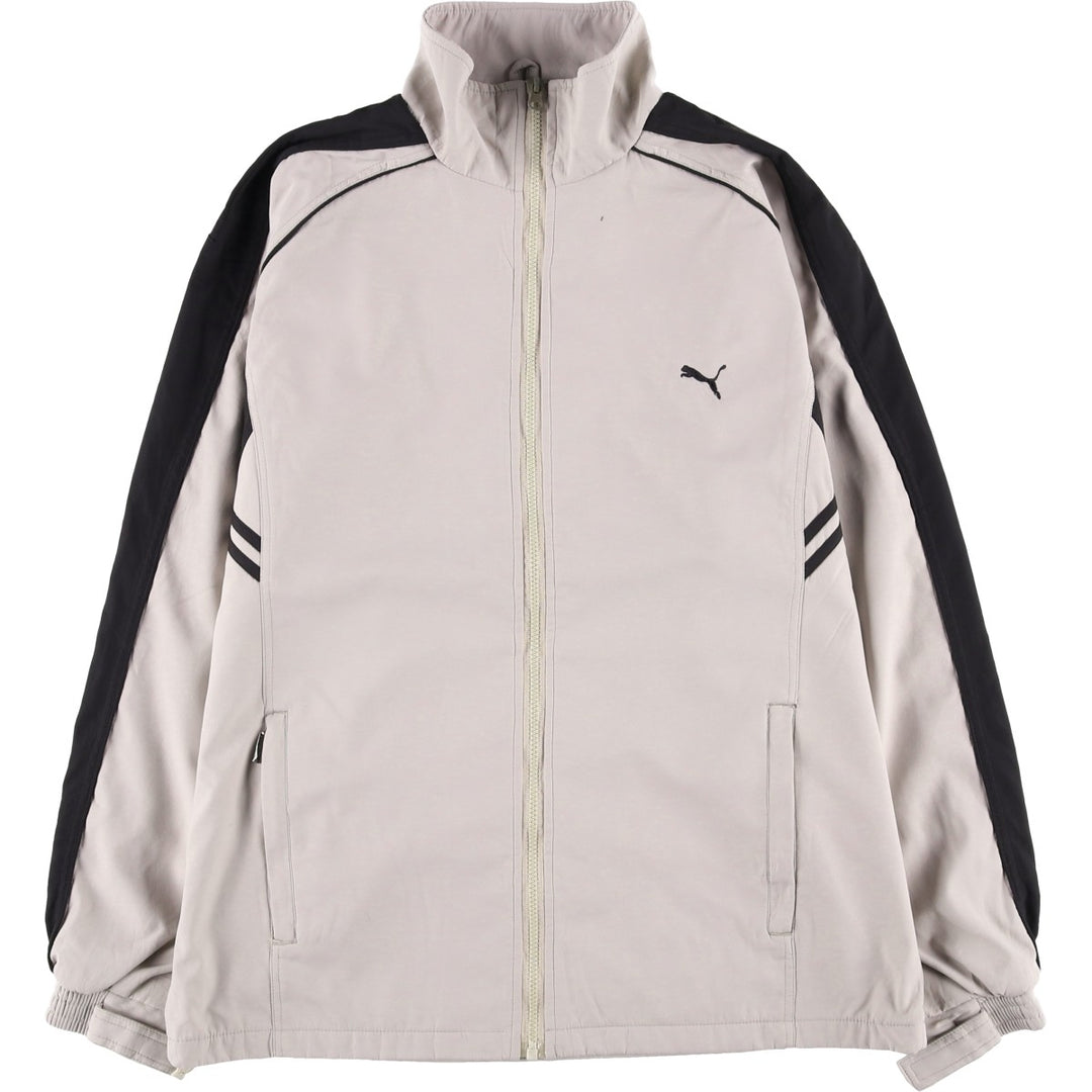 90'S - Vintage Puma Windbreaker, Made in Germany, Men's Size L cotton Beige type Vintage Second Hand