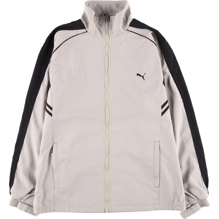 90'S - Vintage Puma Windbreaker, Made in Germany, Men's Size L cotton Beige type Vintage Second Hand