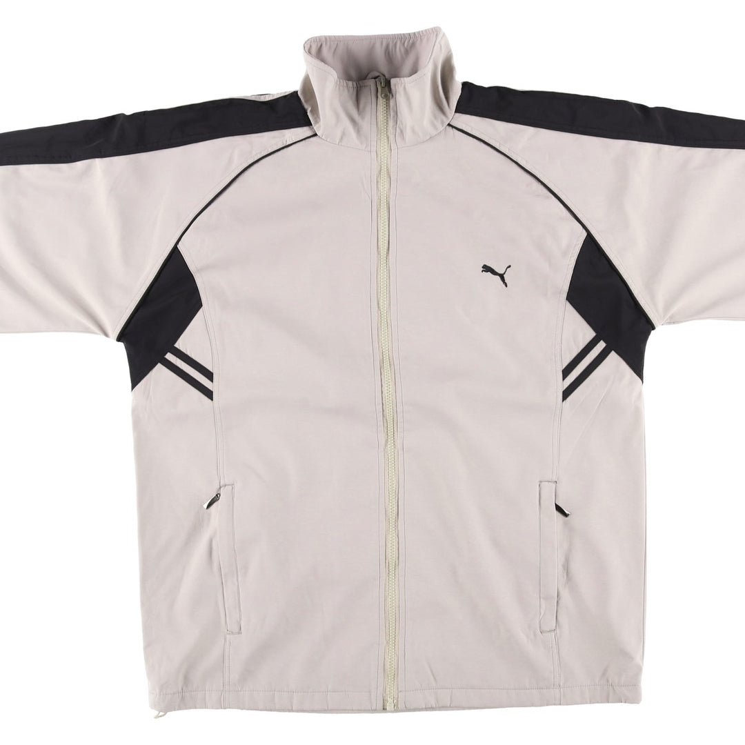 90'S - Vintage Puma Windbreaker, Made in Germany, Men's Size L cotton Beige type Vintage Second Hand