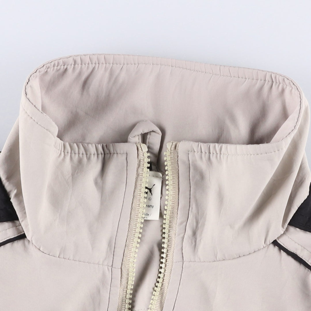 90'S - Vintage Puma Windbreaker, Made in Germany, Men's Size L cotton Beige type Vintage Second Hand