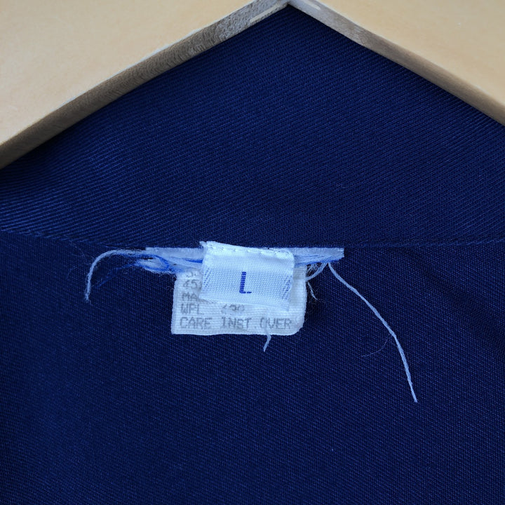 Vintage work jacket, made in the USA, size L, men's size cotton navy blue type Vintage Second Hand