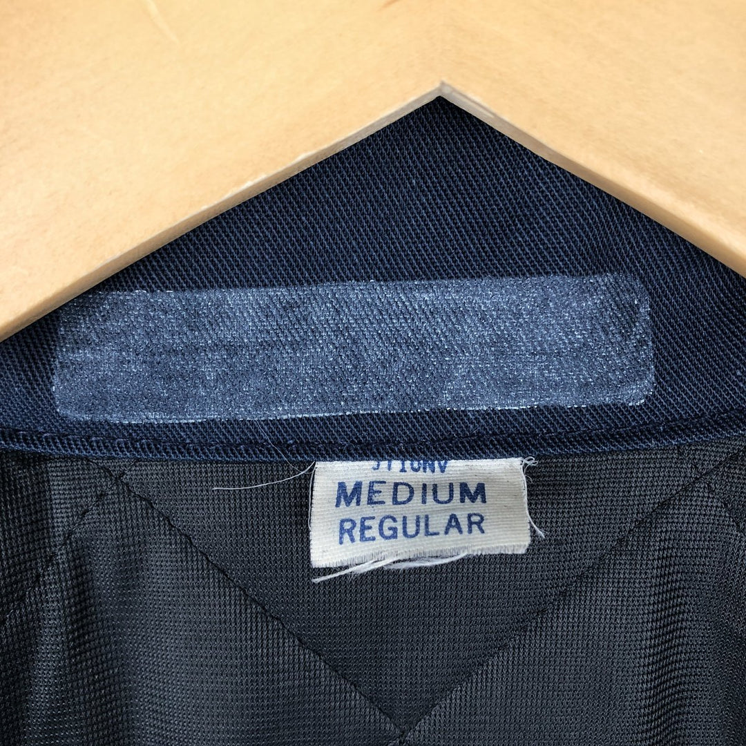 90'S Red Cap Padded Work Jacket, Made in USA, Men's Size Medium, Vintage polyester navy blue type Vintage Second Hand