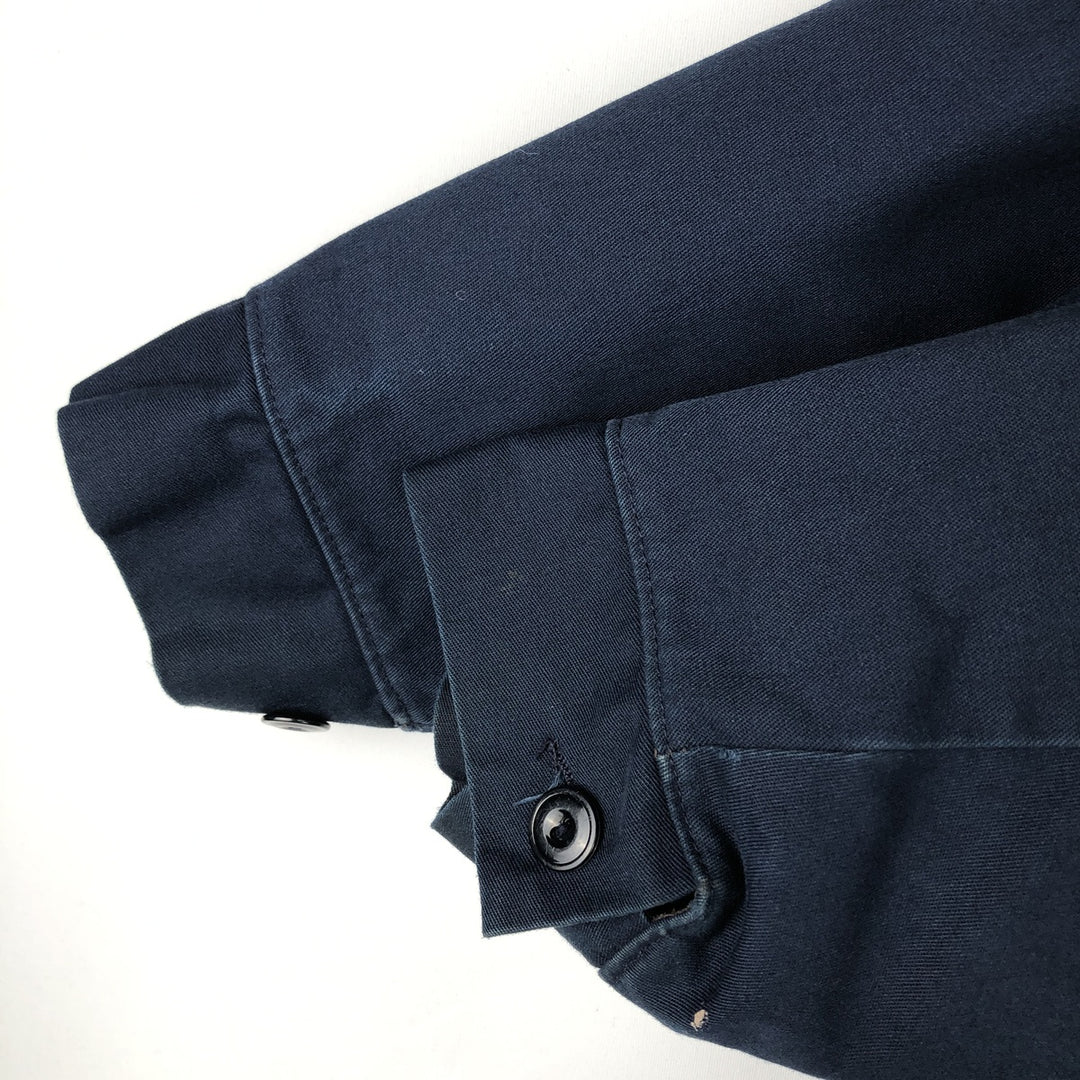 1990'S Red Kap Work Jacket, Made in USA, Men's Size L, Vintage polyester navy blue type Vintage Second Hand