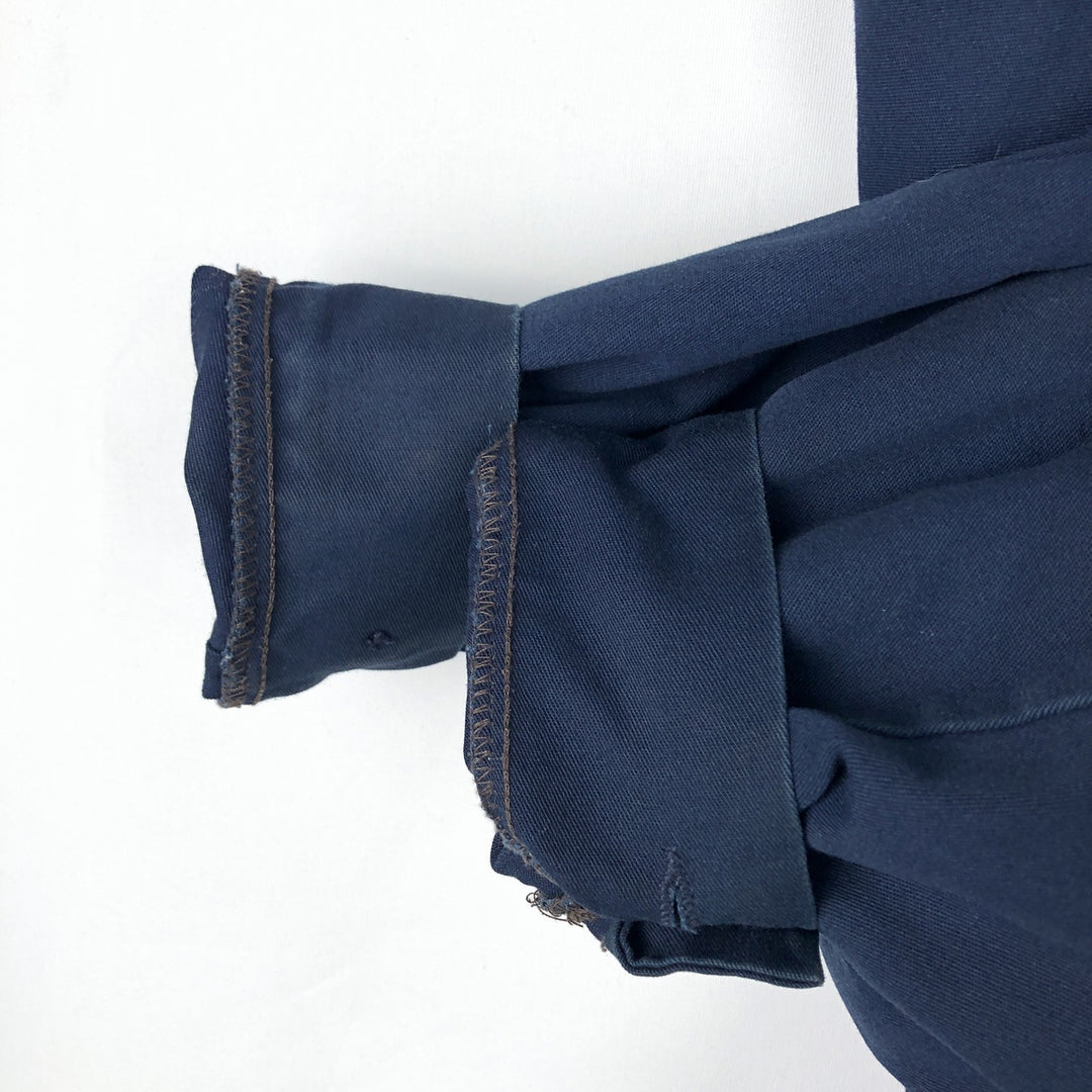 1990'S Red Kap Work Jacket, Made in USA, Men's Size L, Vintage polyester navy blue type Vintage Second Hand