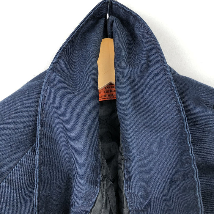 1990'S Red Kap Work Jacket, Made in USA, Men's Size L, Vintage polyester navy blue type Vintage Second Hand