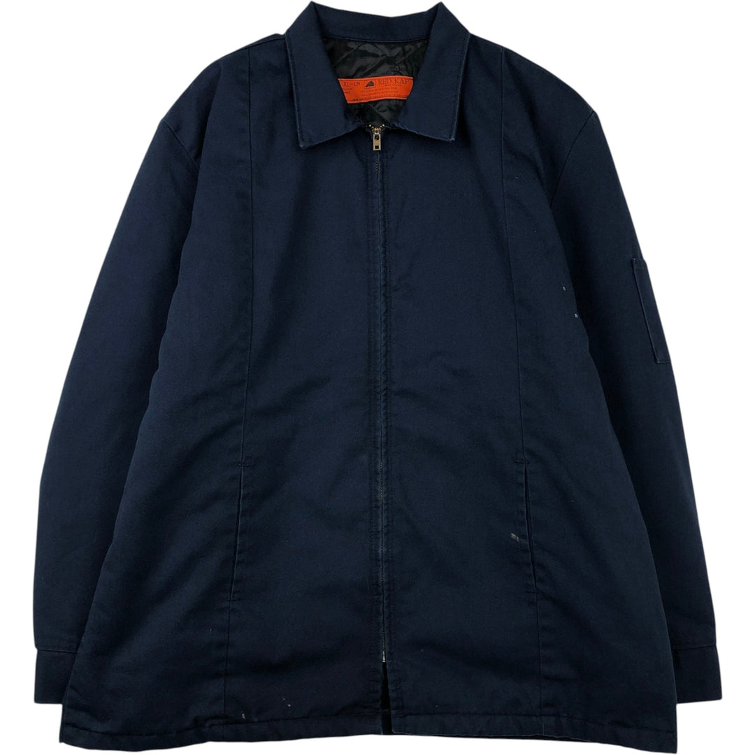 90'S Red Kap Work Jacket, Made in USA, Men's XL, Vintage polyester navy blue type Vintage Second Hand
