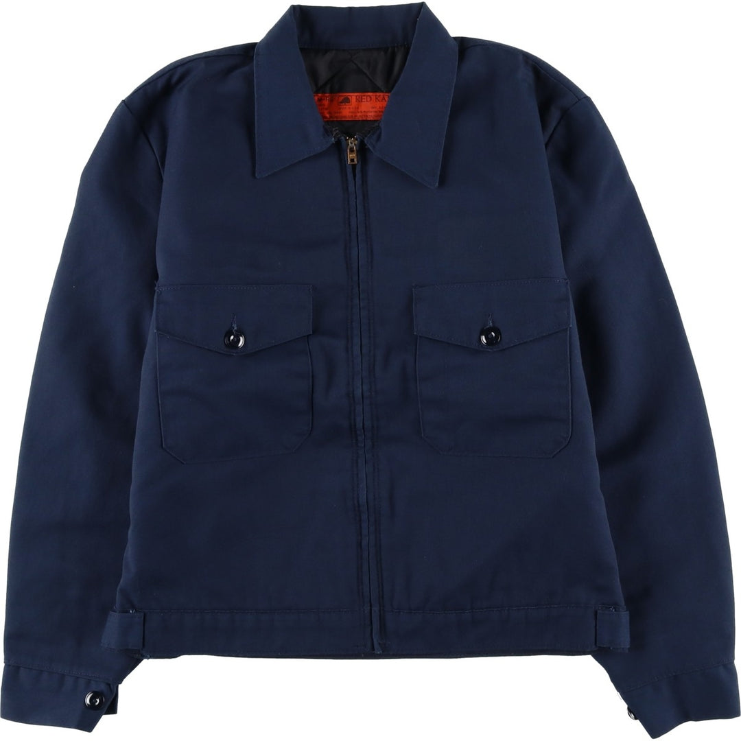 90'S Red Kap Work Jacket, Made in USA, Men's Size M polyester navy blue type Vintage Second Hand
