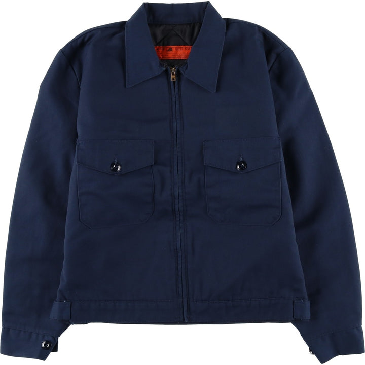 90'S Red Kap Work Jacket, Made in USA, Men's Size M polyester navy blue type Vintage Second Hand