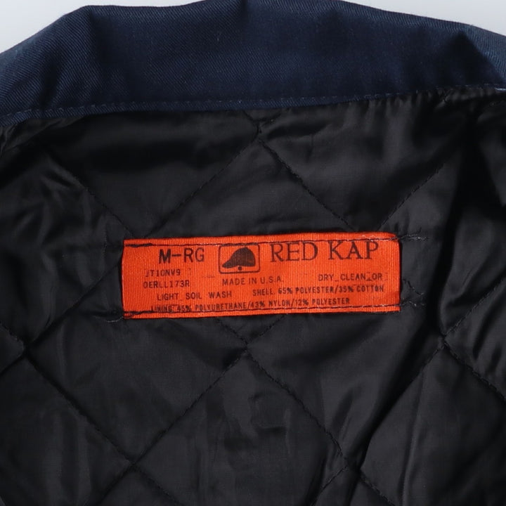 90'S Red Kap Work Jacket, Made in USA, Men's Size M polyester navy blue type Vintage Second Hand