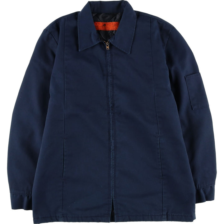 Vintage 1990'S Red Kap work jacket, made in the USA, size M, men's polyester navy blue type Vintage Second Hand