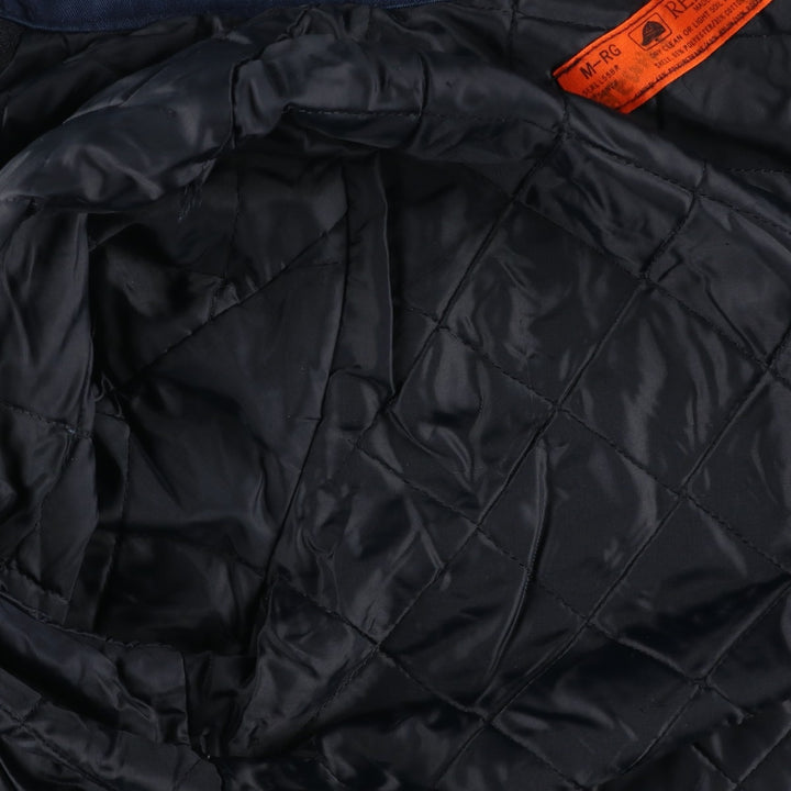 Vintage 1990'S Red Kap work jacket, made in the USA, size M, men's polyester navy blue type Vintage Second Hand
