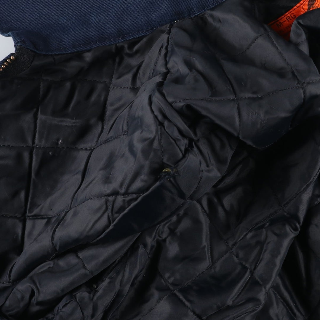 Vintage 1990'S Red Kap work jacket, made in the USA, size M, men's polyester navy blue type Vintage Second Hand