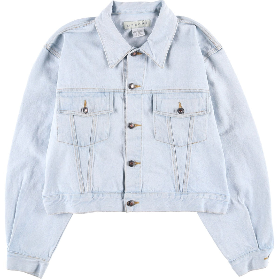 MERONA Denim Jacket, Men's Size L cotton Blue type light blue Vintage Second Hand