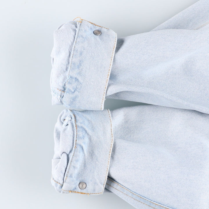 MERONA Denim Jacket, Men's Size L cotton Blue type light blue Vintage Second Hand
