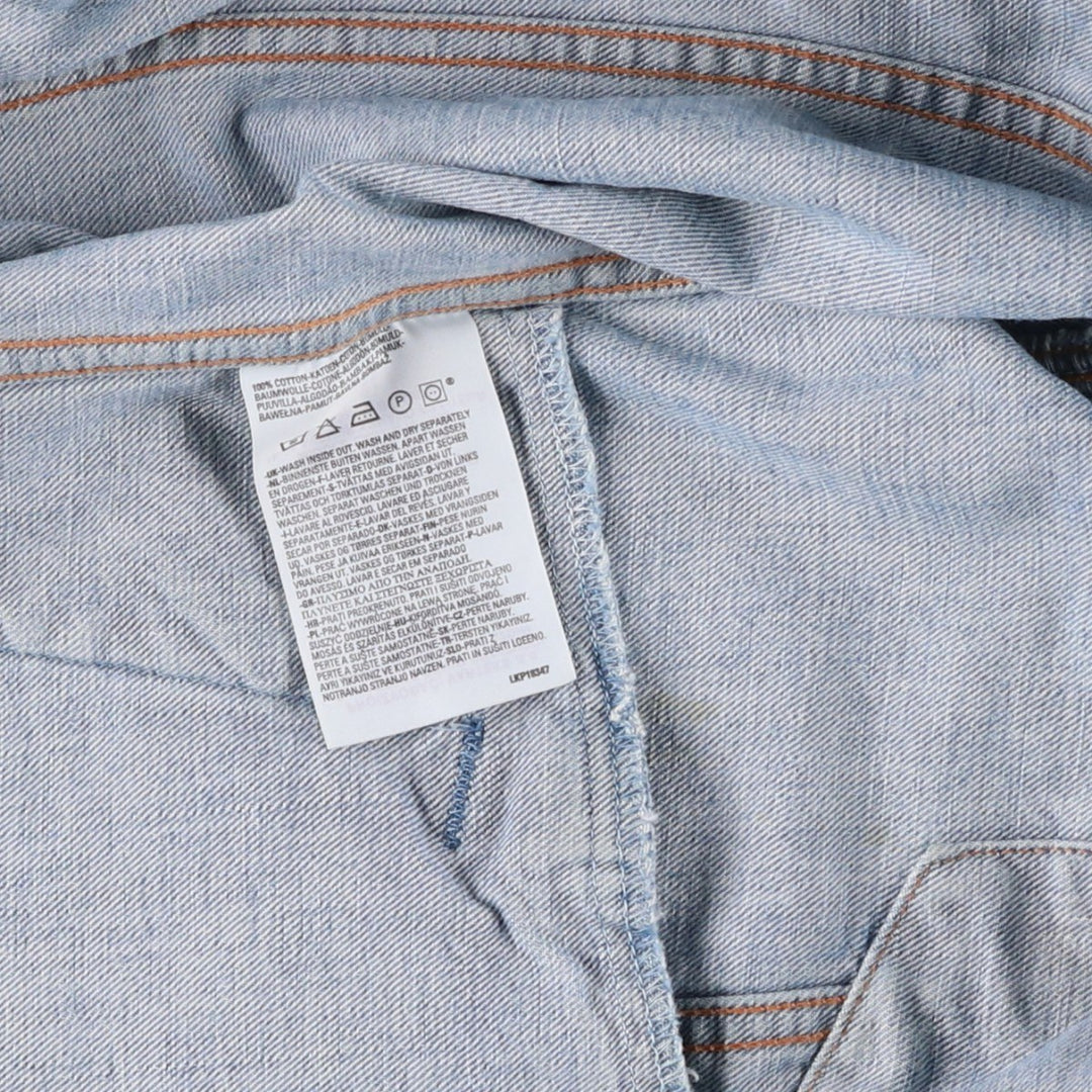 2000'S Levi's 70550-0459 Denim Jacket, Men's Size XL cotton blue type Vintage Second Hand