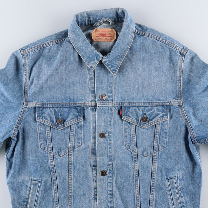 2000'S Levi's 70550-0459 Denim Jacket, Men's Size XL cotton blue type Vintage Second Hand