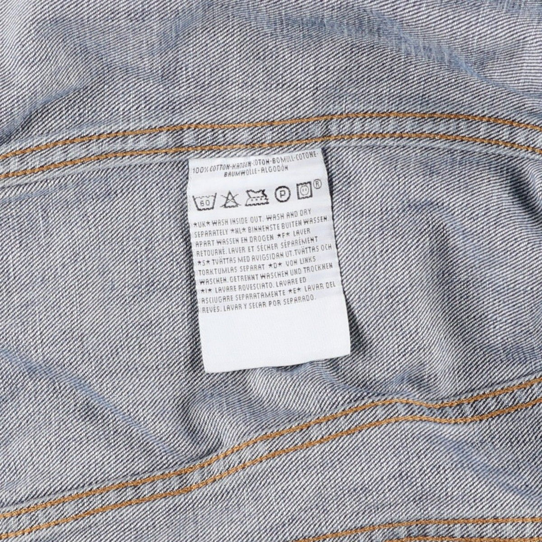 Levi's 70590-0416 Euro Model Denim Jacket, Men's Size Medium cotton blue type Vintage Second Hand