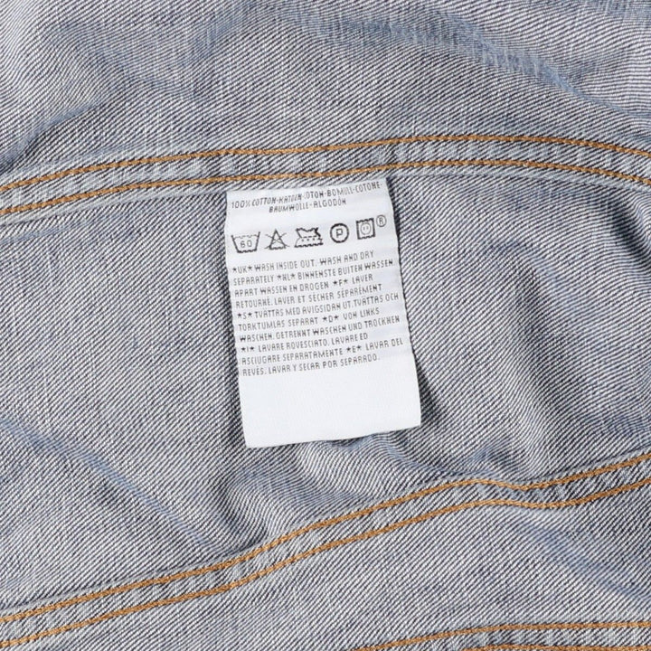 Levi's 70590-0416 Euro Model Denim Jacket, Men's Size Medium cotton blue type Vintage Second Hand