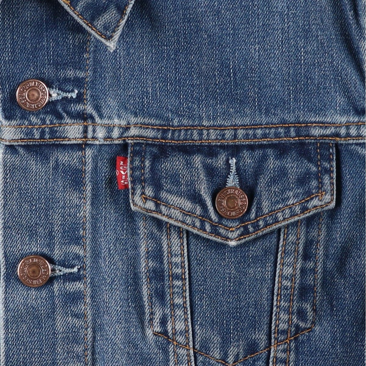 Levi's 70590-0416 Euro Model Denim Jacket, Men's Size Medium cotton blue type Vintage Second Hand