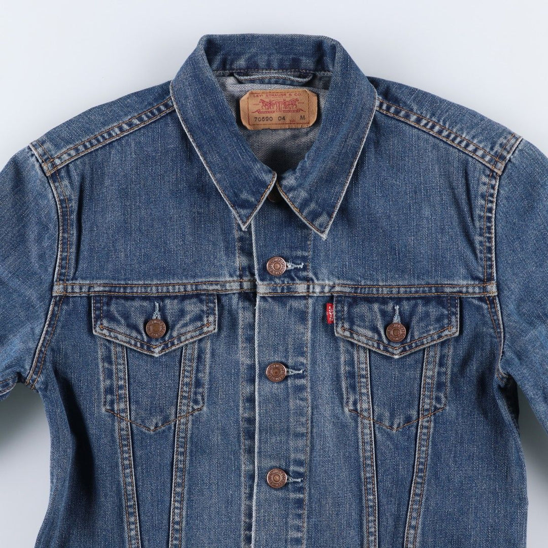 Levi's 70590-0416 Euro Model Denim Jacket, Men's Size Medium cotton blue type Vintage Second Hand